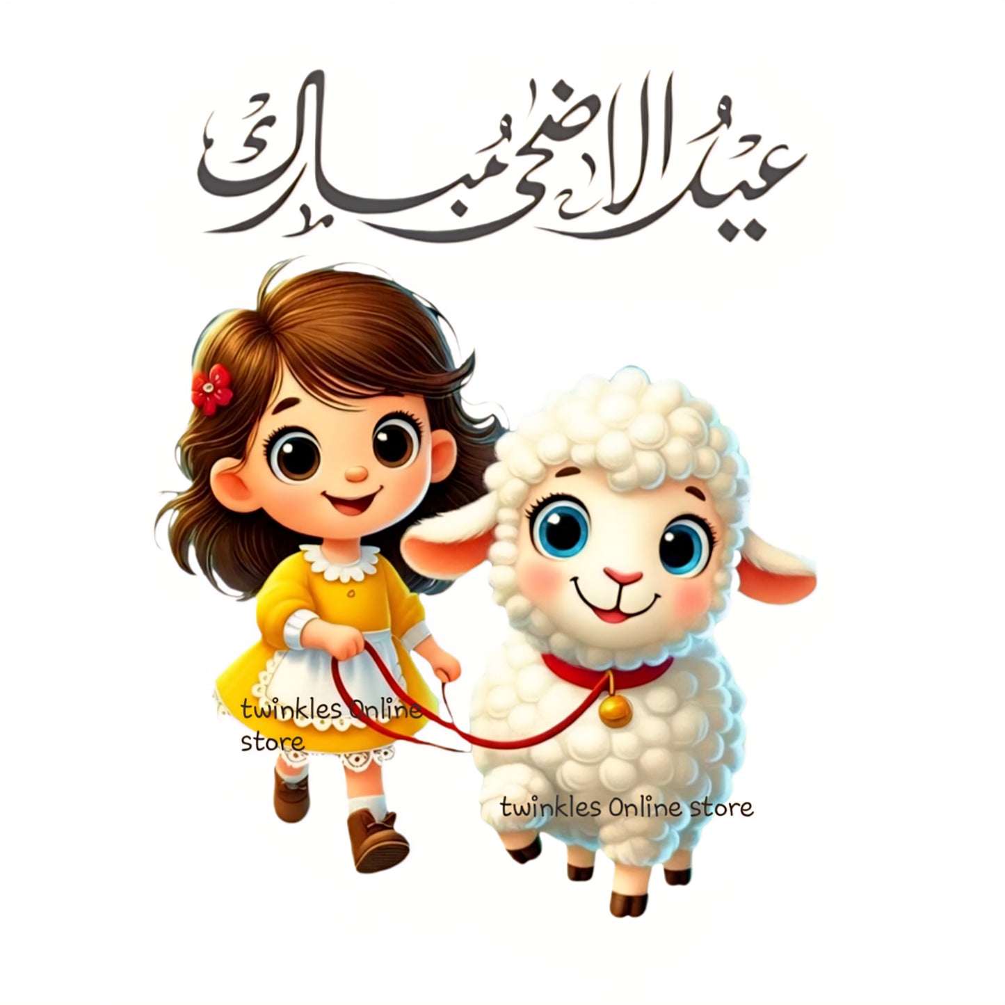 Cute Doll with sheep