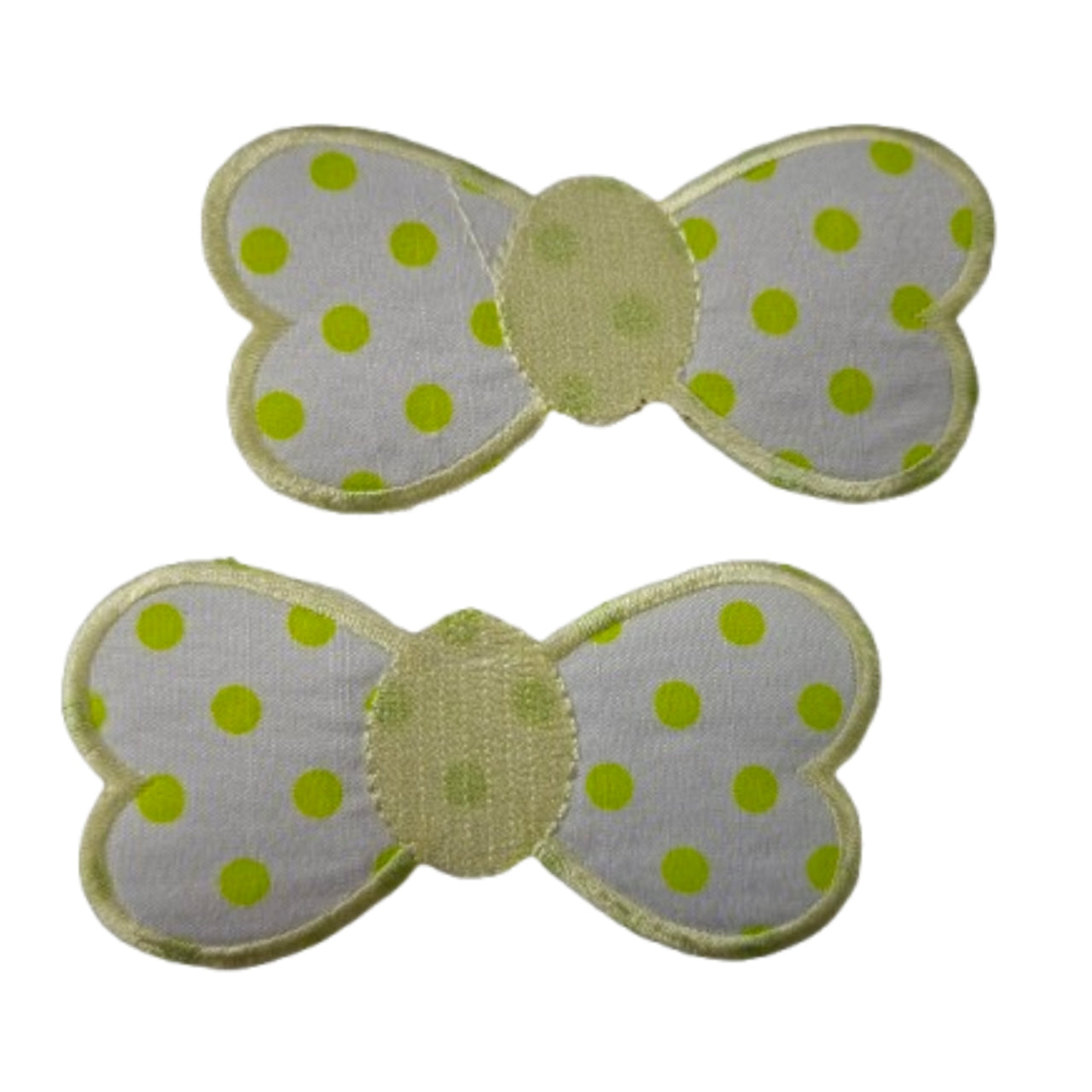 Stickon embroided bows