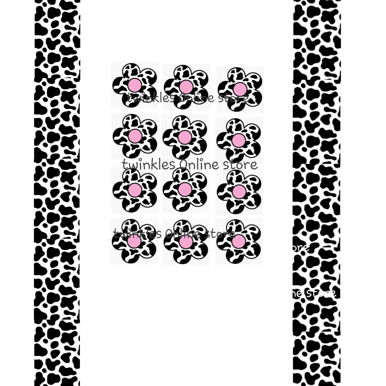 Cow print flowers