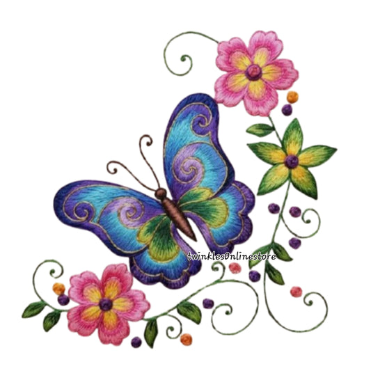 Embroidery look patch