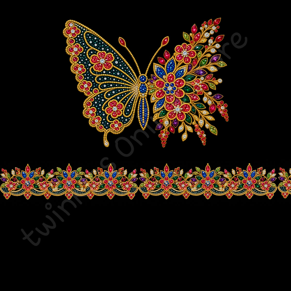 Beautiful butterfly set