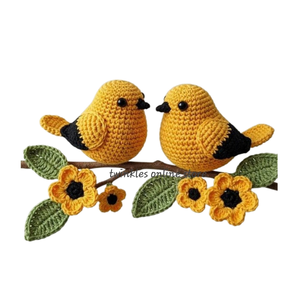 Crochet look birds