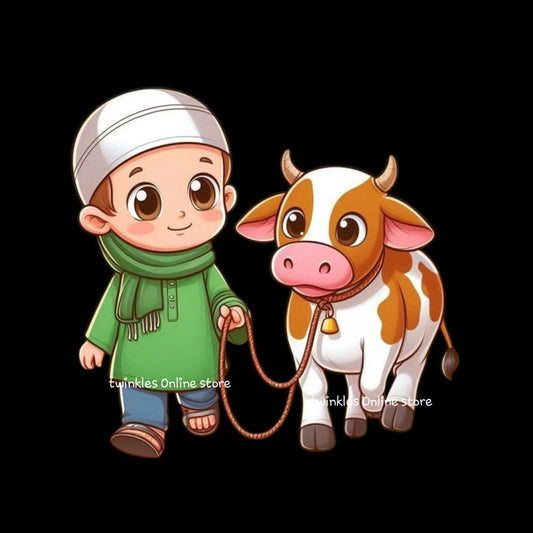Cow with Boy