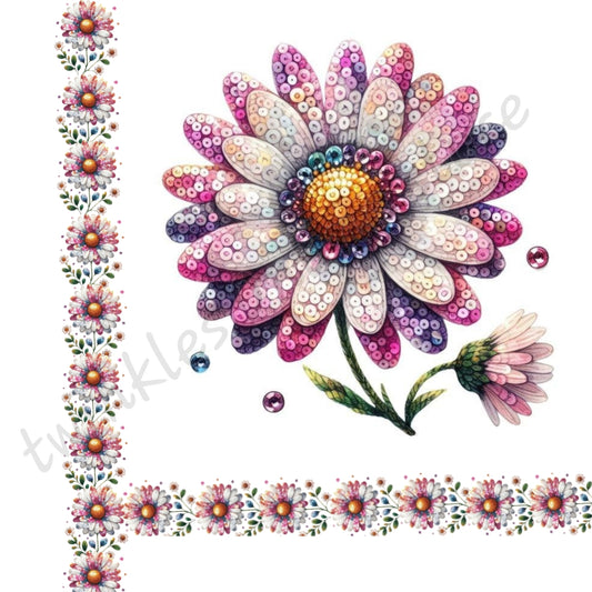 Sequenced look flowers