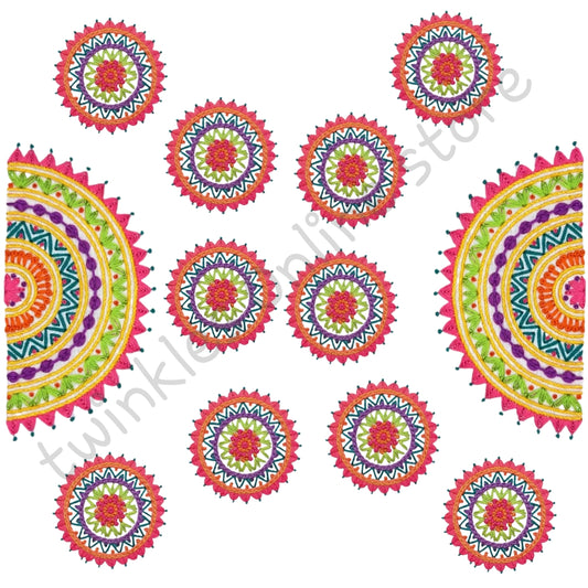 Embroidery look trending DTF set
