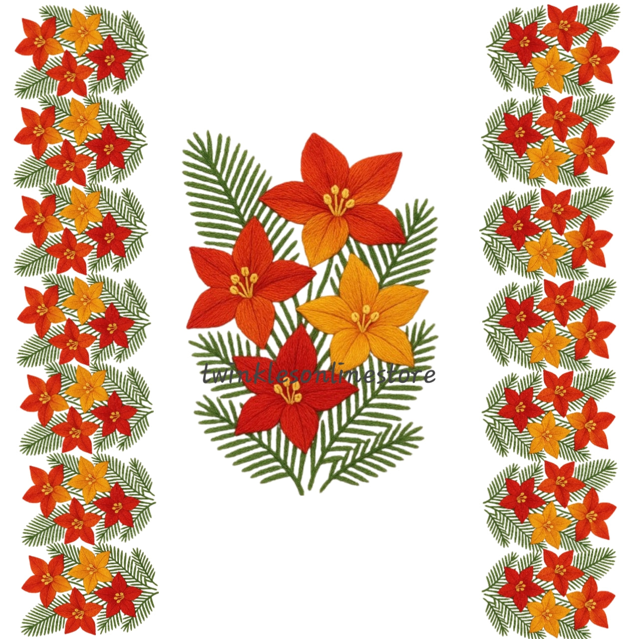 Embroidery pattern flowers Deal