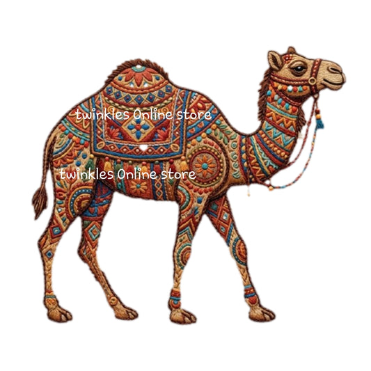Embroidery look beautiful camel