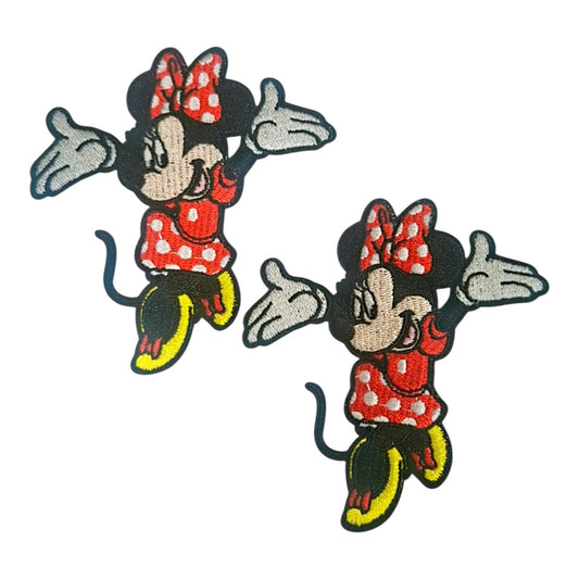 Cute embroided stickon minnie mouse