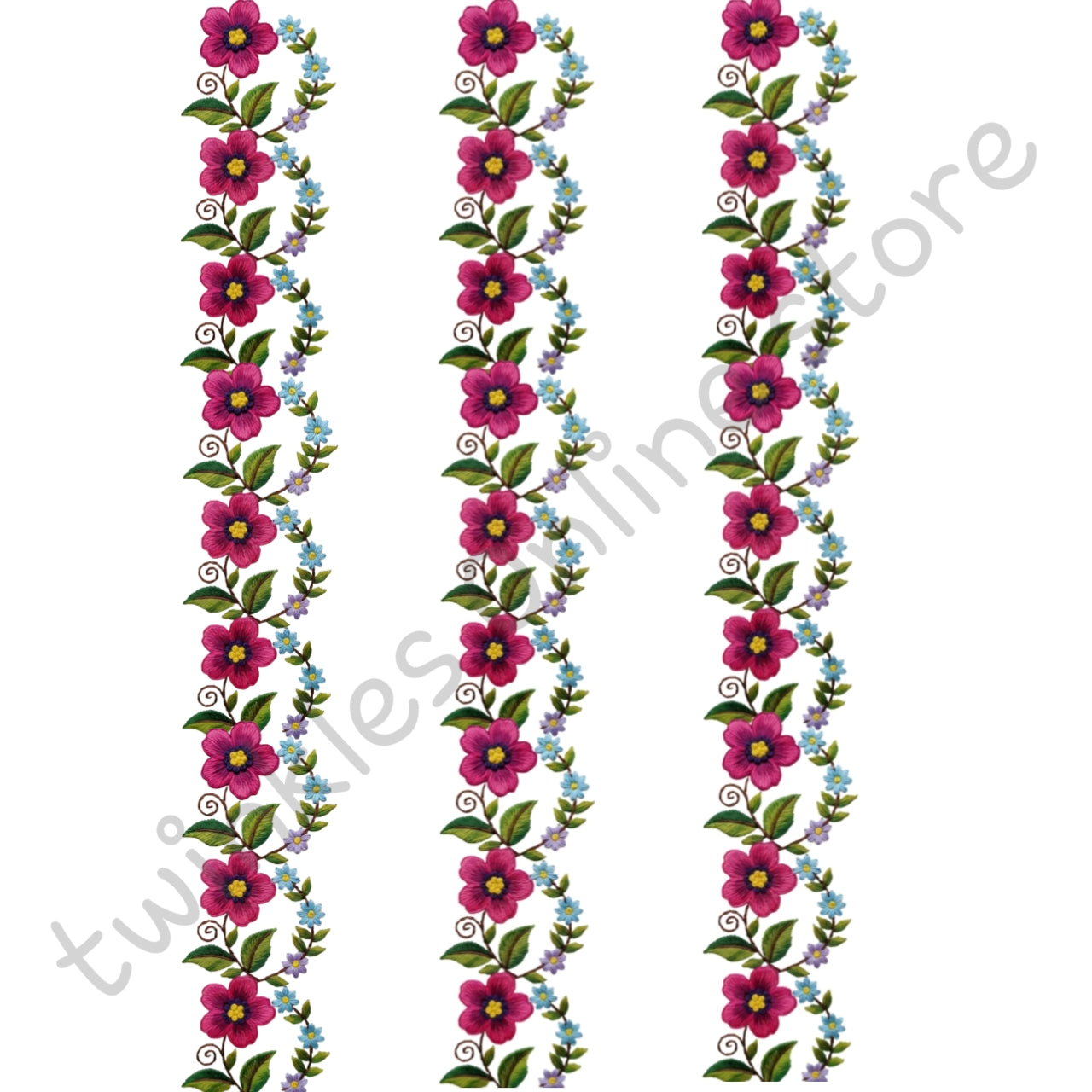 Cute flowers strip