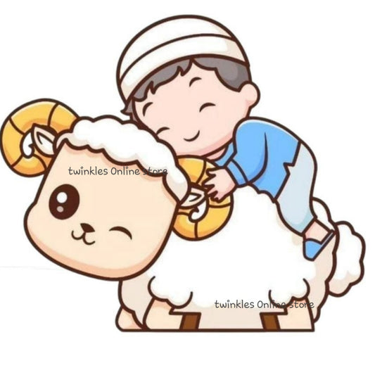 Sheep with Boy