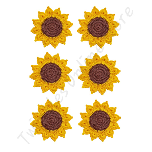 Crochet look Sunflowers