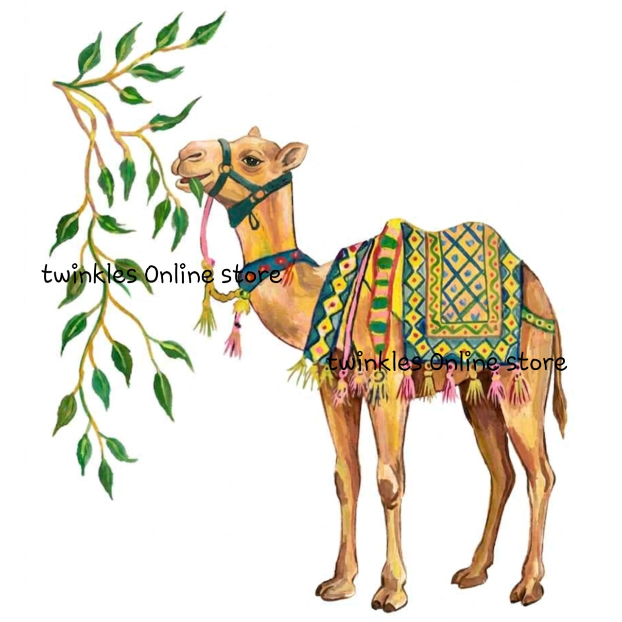 Camel with Tree sticker