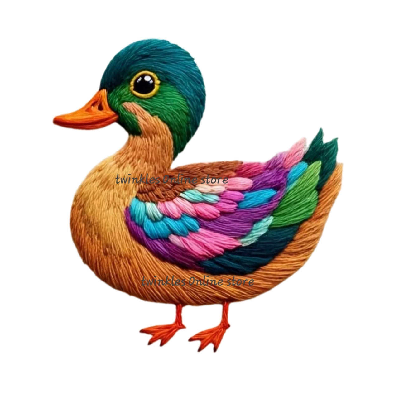 Embroidery look Duck