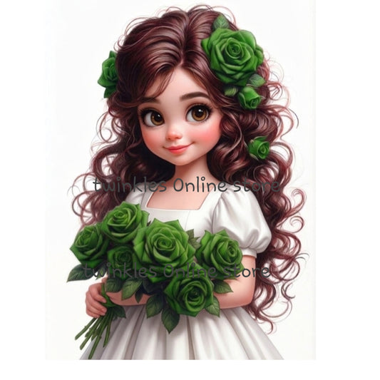 Cute doll sticker
