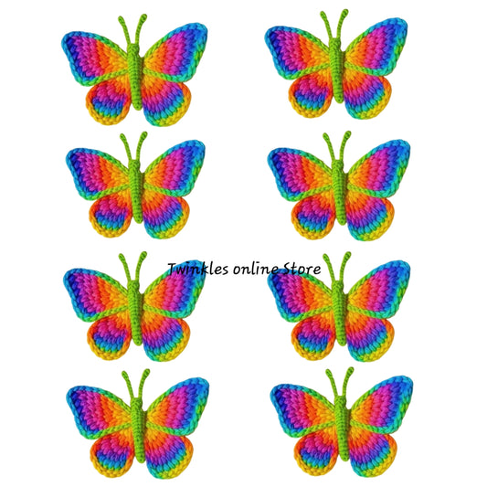Crochet look butterflies