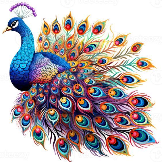 Peacock patch