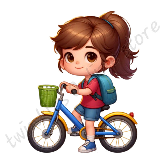 Cycle doll sticker