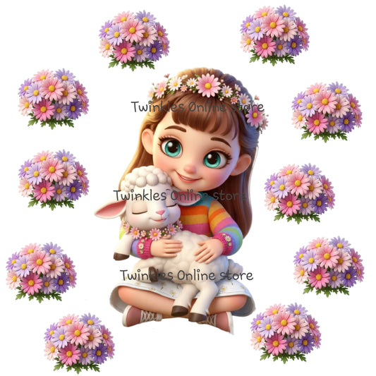 Doll with flowers