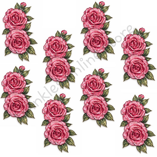 Sequenced Flowers Stickers Set